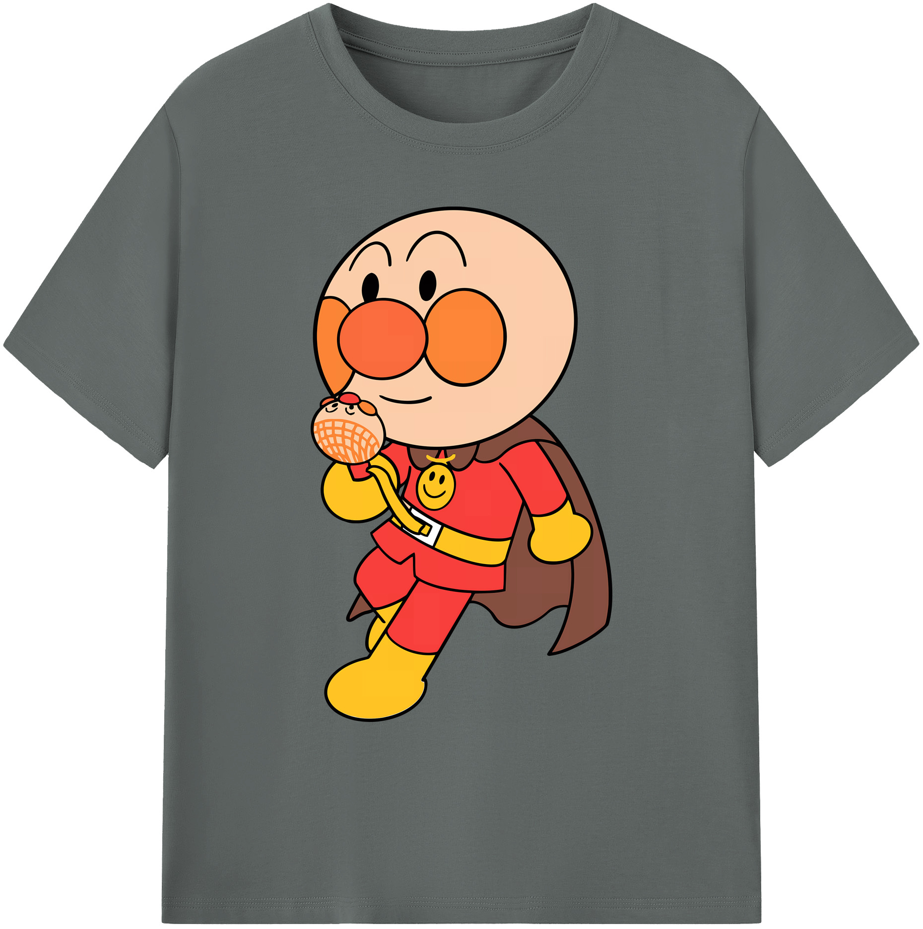 （画像用） アンパンマン Anpanman 綿100％ メンズ半袖Tシャツ｜肌触りやわらか＆通気性